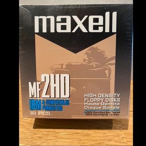 NWT Maxell 10-pack High Density Floppy Disks 💾